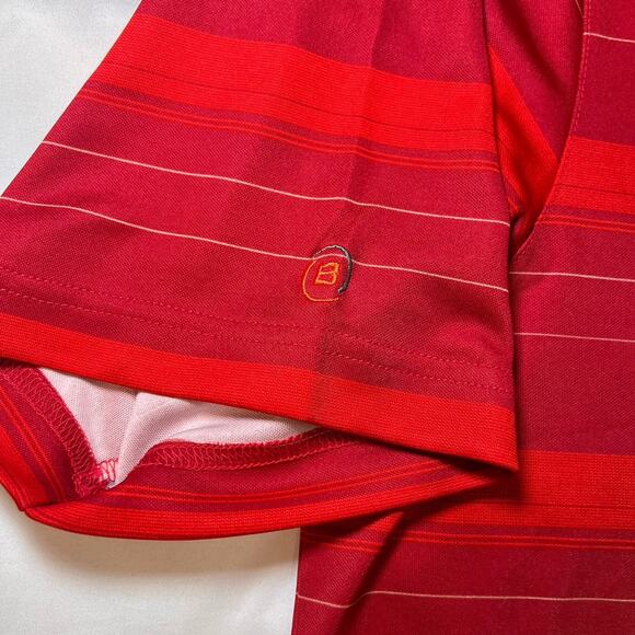 Under Armour UA Polo Men's Size XL Red Striped Shirt Heat Gear Loose Golf NWT - Picture 5 of 16